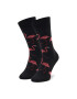 Todo Socks Дълги чорапи unisex Flamingo Lover Черен - Pepit.bg