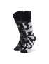 Todo Socks Дълги чорапи unisex Wow Cow Черен - Pepit.bg