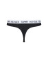 Tommy Hilfiger Бикини тип прашка Thong UW0UW02198 Черен - Pepit.bg