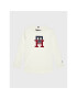 Tommy Hilfiger Блуза Lux Monogram KB0KB07801 M Екрю Regular Fit - Pepit.bg