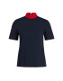 Tommy Hilfiger Блуза Ribbon Detail WW0WW25993 Тъмносин Relaxed Fit - Pepit.bg