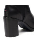 Tommy Hilfiger Боти Block Branding High Hell Boot FW0FW05153 Черен - Pepit.bg
