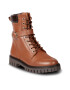 Tommy Hilfiger Боти Buckle Lace Up Boot FW0FW06734 Кафяв - Pepit.bg