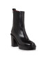 Tommy Hilfiger Боти Elevated Plateau Chelsea Bootie FW0FW07542 Черен - Pepit.bg