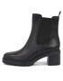 Tommy Hilfiger Боти Essential Midheel Leather Bootie FW0FW07523 Черен - Pepit.bg