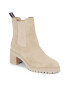 Tommy Hilfiger Боти Essential Midheel Suede Bootie FW0FW07522 Бежов - Pepit.bg