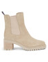 Tommy Hilfiger Боти Essential Midheel Suede Bootie FW0FW07522 Бежов - Pepit.bg