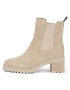 Tommy Hilfiger Боти Essential Midheel Suede Bootie FW0FW07522 Бежов - Pepit.bg