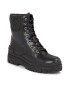 Tommy Hilfiger Боти Feminine Felt Lace Up Bootie FW0FW07500 Черен - Pepit.bg