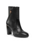 Tommy Hilfiger Боти Feminine Th Hardware Bootie FW0FW07540 Черен - Pepit.bg