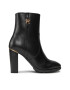 Tommy Hilfiger Боти Feminine Th Hardware Bootie FW0FW07540 Черен - Pepit.bg