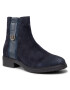 Tommy Hilfiger Боти Hardware Suede Flat Boot FW0FW05974 Тъмносин - Pepit.bg