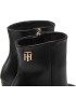Tommy Hilfiger Боти High Heel Leather Boot FW0FW06769 Черен - Pepit.bg