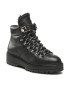 Tommy Hilfiger Боти Leather Outdoor Flat Boot FW0FW06725 Черен - Pepit.bg