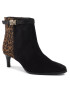 Tommy Hilfiger Боти Leo Print Bootie FW0FW04501 Черен - Pepit.bg