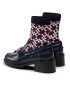 Tommy Hilfiger Боти Monogram Bootie FW0FW06823 Тъмносин - Pepit.bg