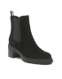 Tommy Hilfiger Боти Outdoor Chelsea Mid Heel Boot FW0FW06619 Черен - Pepit.bg