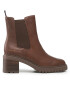 Tommy Hilfiger Боти Outdoor Chelsea Mid Heel Boot FW0FW06737 Кафяв - Pepit.bg