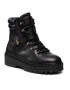 Tommy Hilfiger Боти Polished Leather Flat Boot FW0FW06042 Черен - Pepit.bg