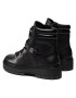 Tommy Hilfiger Боти Polished Leather Flat Boot FW0FW06042 Черен - Pepit.bg