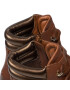 Tommy Hilfiger Боти Polished Leather Flat Boot FW0FW06042 Кафяв - Pepit.bg