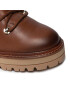 Tommy Hilfiger Боти Polished Leather Flat Boot FW0FW06042 Кафяв - Pepit.bg