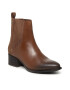 Tommy Hilfiger Боти Th Flag Stud Flat Boot FW0FW05972 Кафяв - Pepit.bg