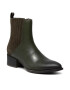 Tommy Hilfiger Боти Th Flag Stud Flat Boot FW0FW05972 Зелен - Pepit.bg