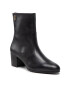 Tommy Hilfiger Боти Th Hardware Bootie Leather FW0FW06760 Черен - Pepit.bg