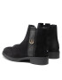 Tommy Hilfiger Боти Th Hardware Suede Flat Boot FW0FW05974 Черен - Pepit.bg