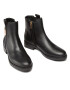 Tommy Hilfiger Боти Th Interlock Leather Flat Boot FW0FW05181 Черен - Pepit.bg