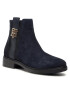 Tommy Hilfiger Боти Th Interlock SuedeFlat Boot FW0FW05184 Тъмносин - Pepit.bg