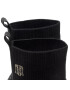 Tommy Hilfiger Боти Th Logo High Heel Sock Boot FW0FW06539 Черен - Pepit.bg