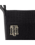 Tommy Hilfiger Боти Th Logo High Heel Sock Boot FW0FW06539 Черен - Pepit.bg