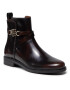 Tommy Hilfiger Боти Th Monogram Hardware Flat Boot FW0FW06010 Кафяв - Pepit.bg