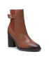 Tommy Hilfiger Боти Th Monogram Hardware Heel Boot FW0FW06006 Кафяв - Pepit.bg