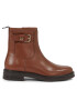 Tommy Hilfiger Боти Thermo Leather Belt Bootie FW0FW07479 Кафяв - Pepit.bg