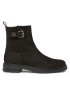 Tommy Hilfiger Боти Thermo Nubuck Belt Bootie FW0FW07478 Черен - Pepit.bg