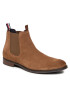 Tommy Hilfiger Боти тип челси Casual Suede Chelsea FM0FM03768 Кафяв - Pepit.bg