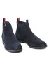 Tommy Hilfiger Боти тип челси Casual Suede Chelsea FM0FM03768 Тъмносин - Pepit.bg