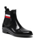 Tommy Hilfiger Гумени ботуши Corporate Ribbon Rainbot FW0FW05969 Черен - Pepit.bg