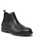 Tommy Hilfiger Боти тип челси Elevated Rounded Lth Chelsea FM0FM03805 Черен - Pepit.bg