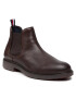 Tommy Hilfiger Боти тип челси Elevated Rounded Lth Chelsea FM0FM03805 Кафяв - Pepit.bg