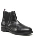 Tommy Hilfiger Боти тип челси Elevated Rounded Lth Chelsea FM0FM04183 Черен - Pepit.bg