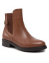 Tommy Hilfiger Боти тип челси Leather Flat Boot FW0FW06749 Кафяв - Pepit.bg