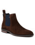 Tommy Hilfiger Боти тип челси Signature Hilfiger Suede Chelsea FM0FM03795 Кафяв - Pepit.bg