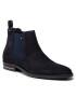 Tommy Hilfiger Боти тип челси Signature Hilfiger Suede Chelsea FM0FM03795 Тъмносин - Pepit.bg