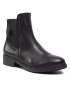 Tommy Hilfiger Боти тип челси Th Leather Flat Boot FW0FW06749 Черен - Pepit.bg