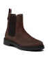 Tommy Hilfiger Боти тип челси Th Stud Flat Boot FW0FW06027 Кафяв - Pepit.bg