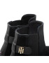 Tommy Hilfiger Боти тип челси Th Suede Flat Boot FW0FW06750 Черен - Pepit.bg